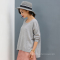High Quality Pure Cashmere Sweater Pullover Casual Knit Sweater Solid Color